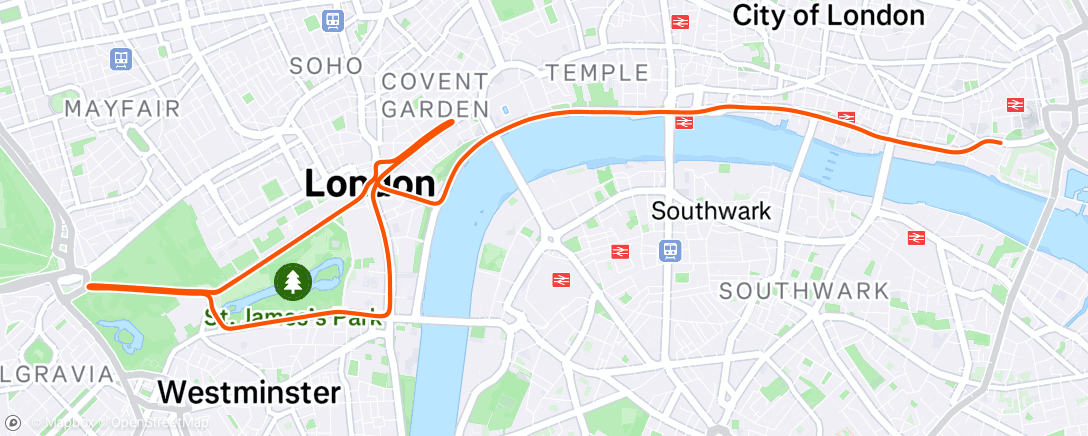 Map of the activity, Zwift - Race