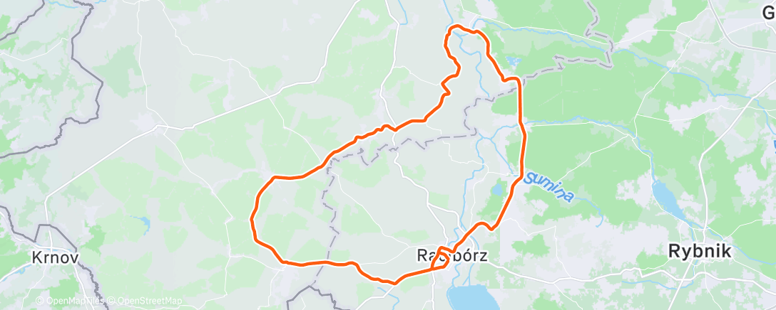 Map of the activity, Morning Ride