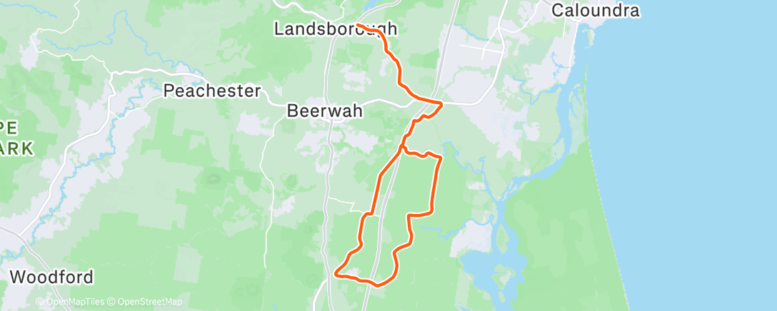 Map of the activity, Morning Gravel Ride