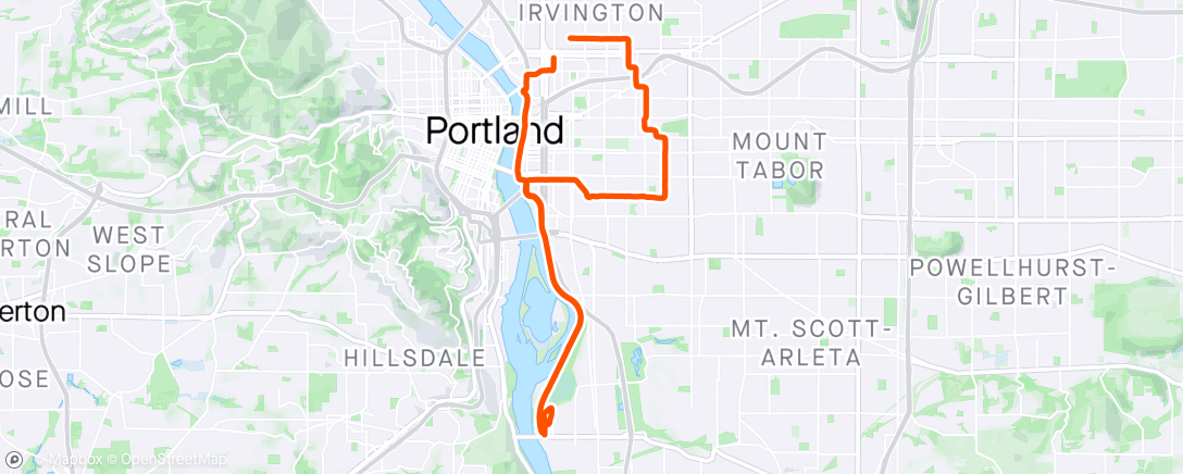 Map of the activity, Solo Social Ride