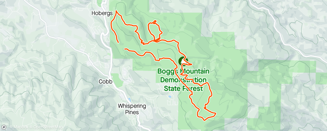 Map of the activity, Boggs