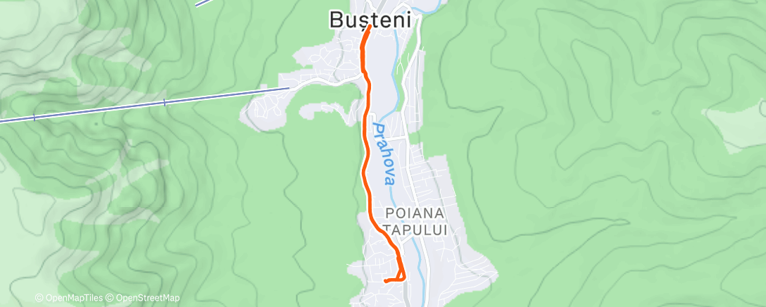 Map of the activity, Lunch Walk