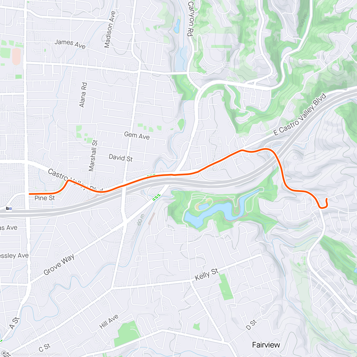 Map of the activity, BART ta Home
