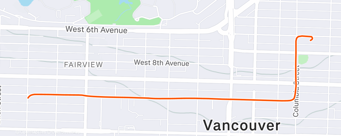 Map of the activity, Morning Ride