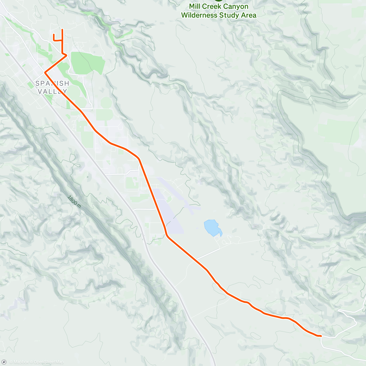 Map of the activity, Pack Creek w/Donna