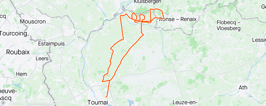 Map of the activity, Circuit Franco Belge