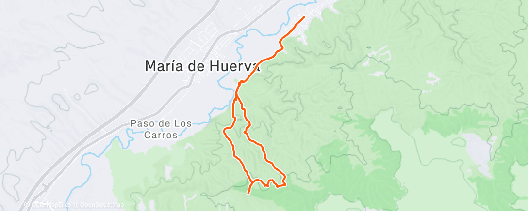 Карта физической активности (Despidiendo al Cabezo)