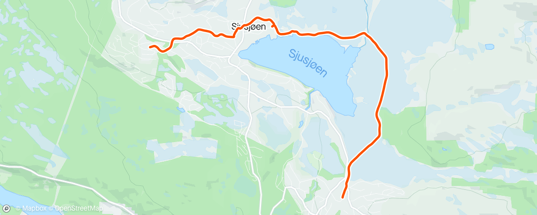 Map of the activity, Pulk til Grøvdal