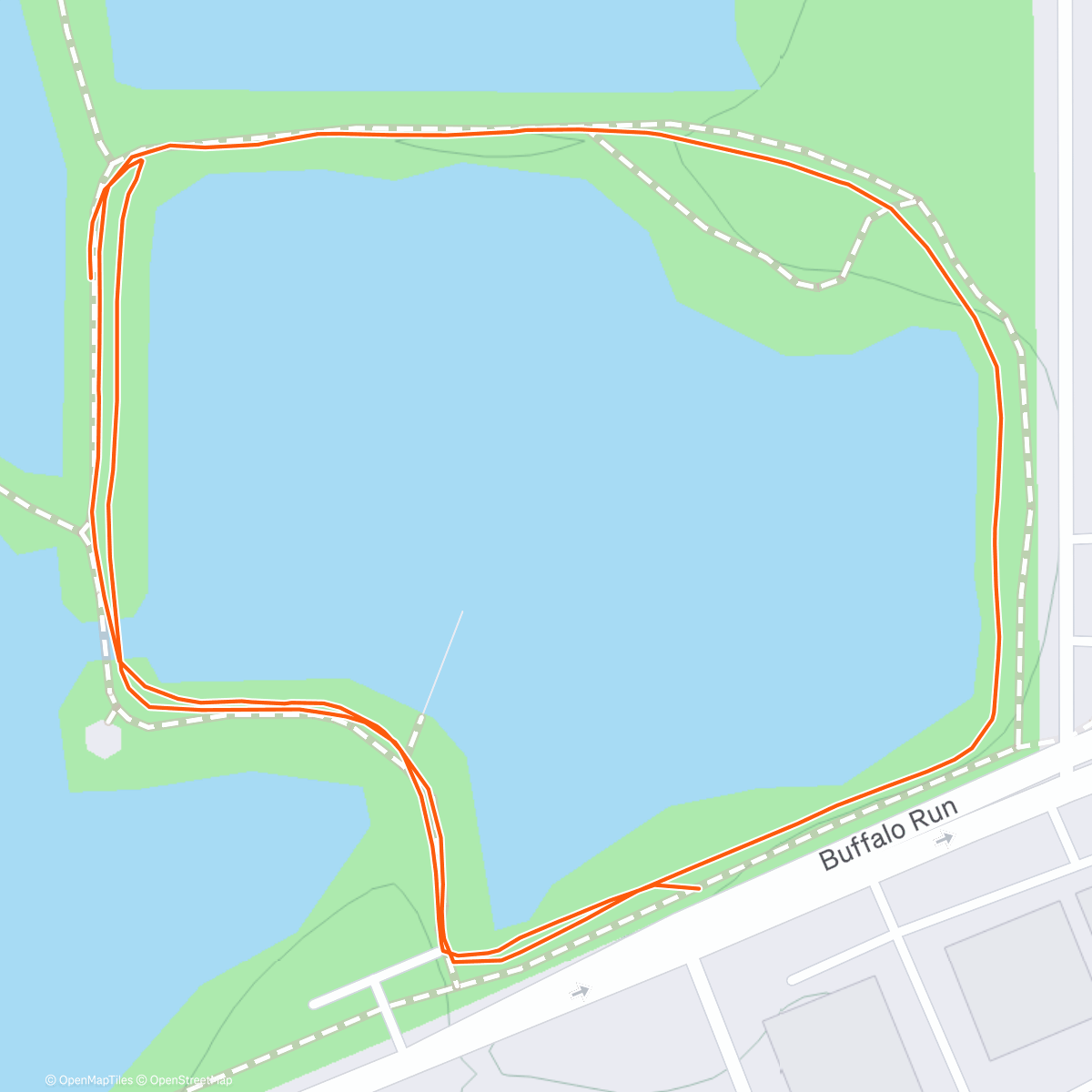 Map of the activity, Marking the exact spot for the new National Age Group Record holder for 24hrs - Pamela Chapman Markle