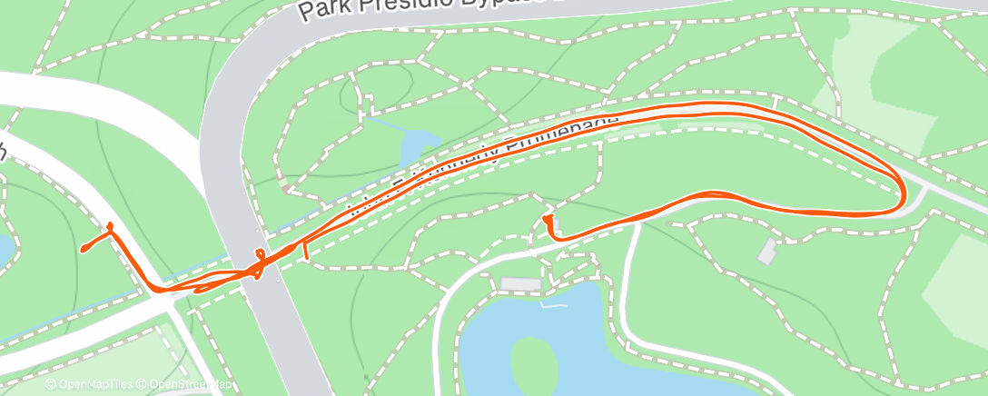 Map of the activity, Morning Run