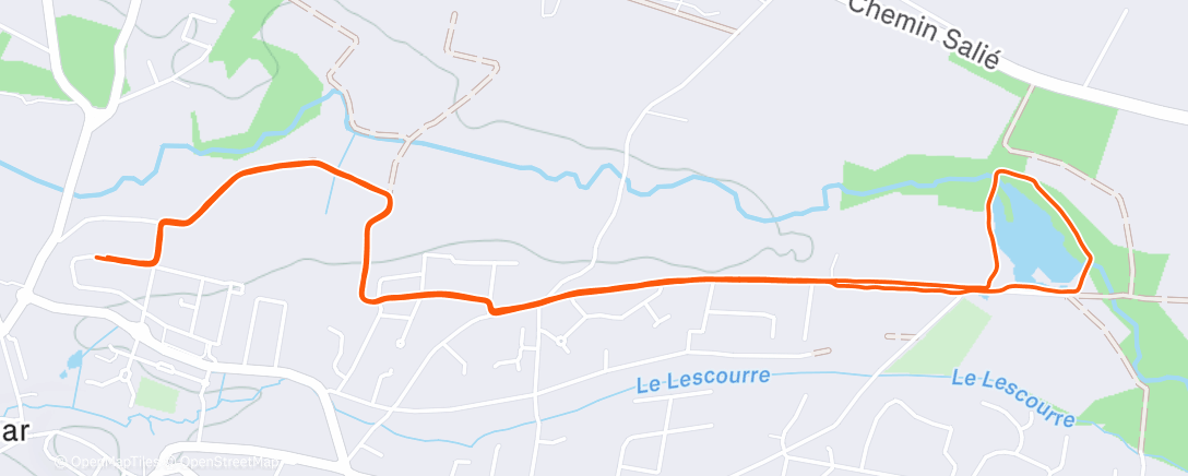 Map of the activity, Run en famille