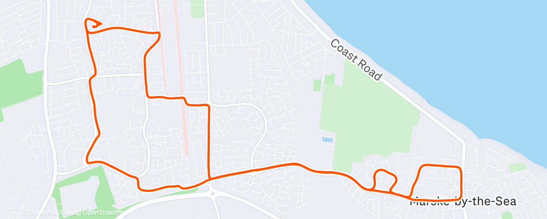 Map of the activity, Morning Run