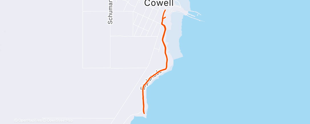 Map of the activity, Lunch Trail Run