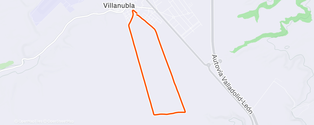 Map of the activity, Carrera de tarde
