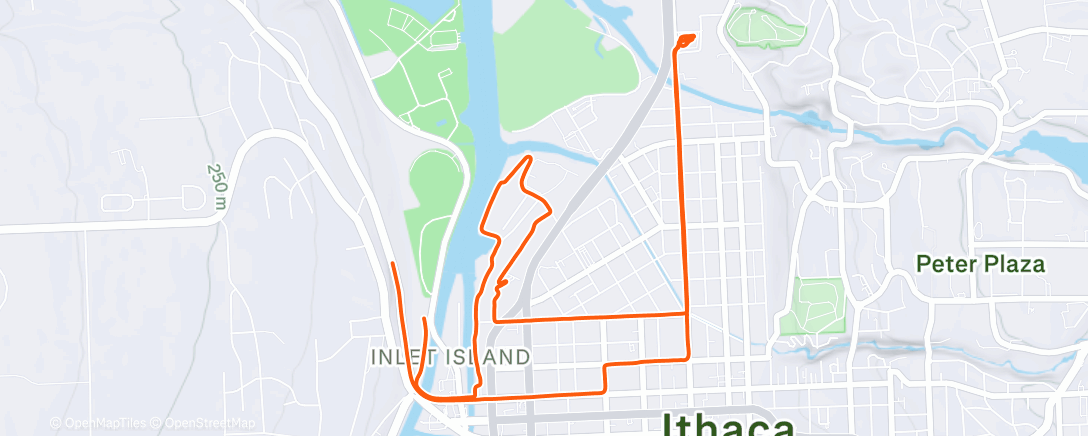 Map of the activity, Can’t stop (no brakes)