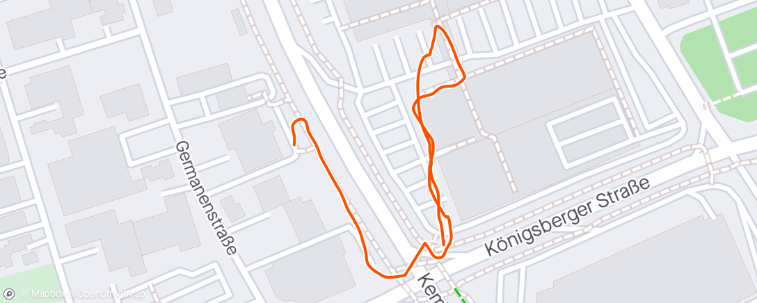 Mapa da atividade, Spaziergang am Mittag