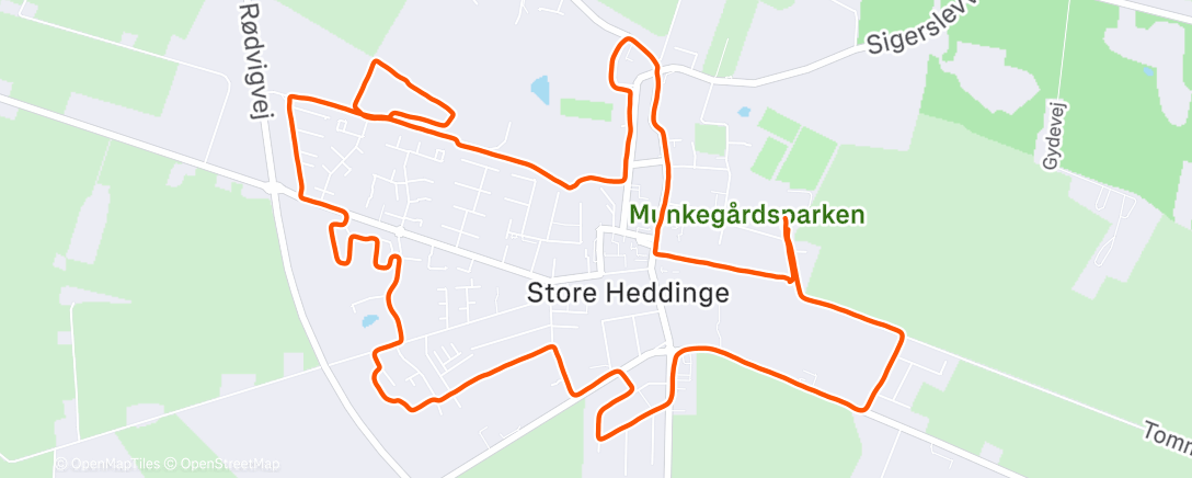 Mapa da atividade, Evening Run