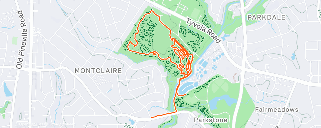 Map of the activity, Afternoon Ride