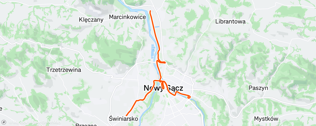 Map of the activity, Afternoon Ride