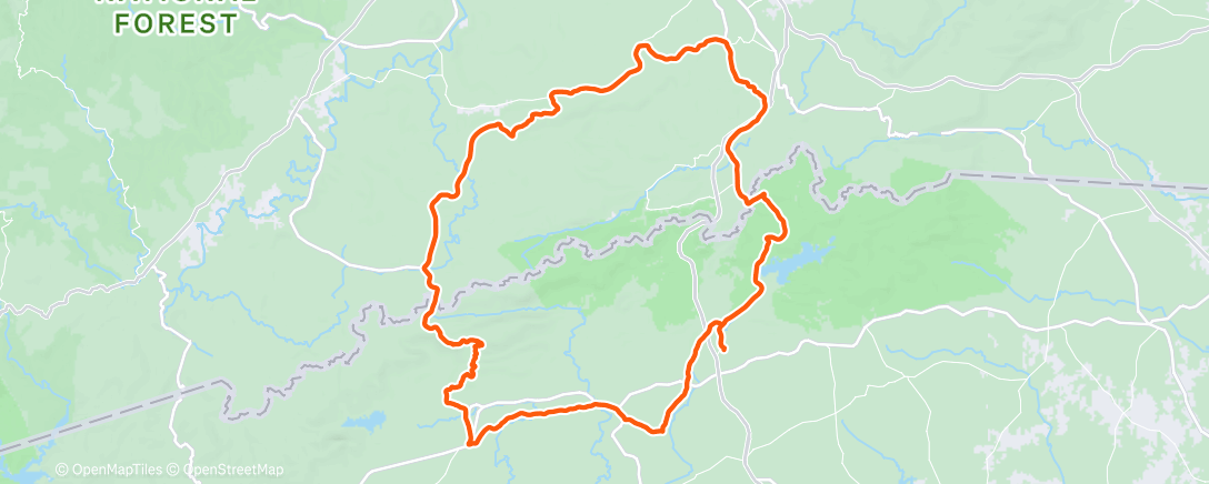 Map of the activity, Morning Ride