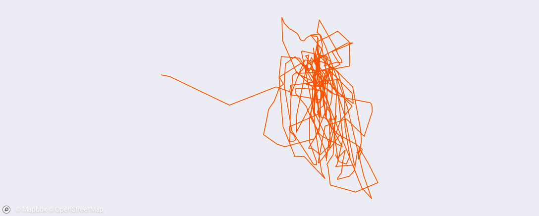 Map of the activity, Afternoon Row