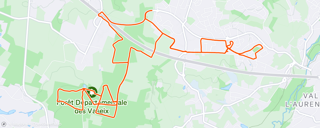 Map of the activity, Non, les zigzags que je fais dans le bois n’ont rien à voir avec mon état d’ébriété des derniers jours 😜