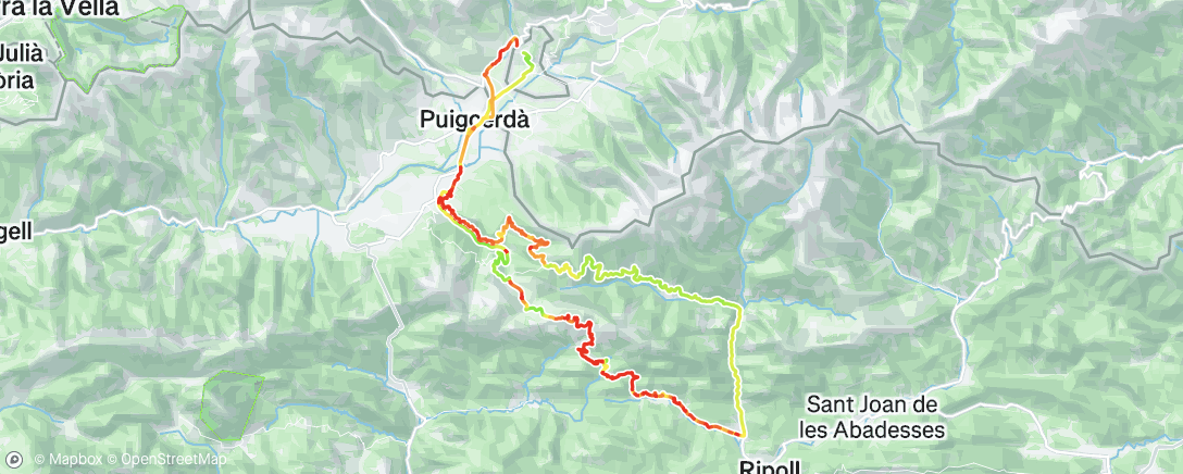 Map of the activity, Cerdanya-Ripollès-Berguedà