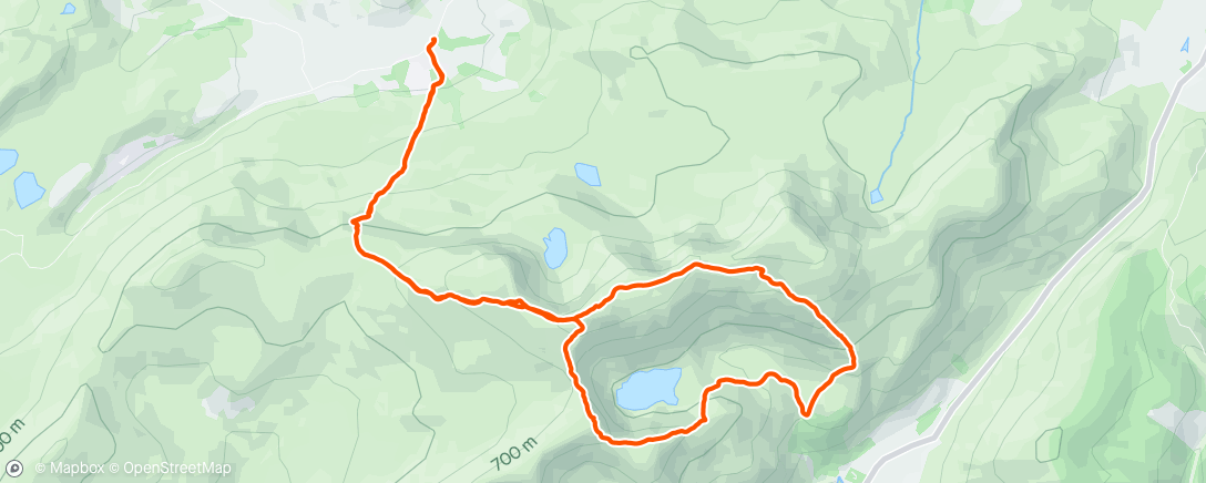 Map of the activity, Cadair x2