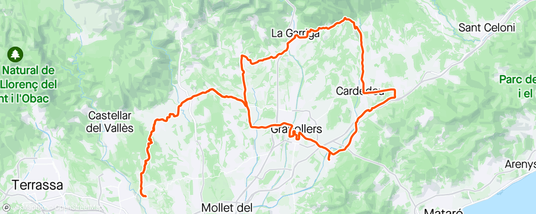 Map of the activity, Canoves vuelta por Granollers 🐗