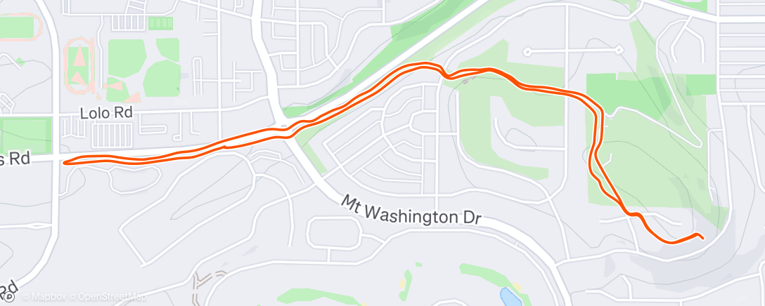 Map of the activity, Morning Trail Run
