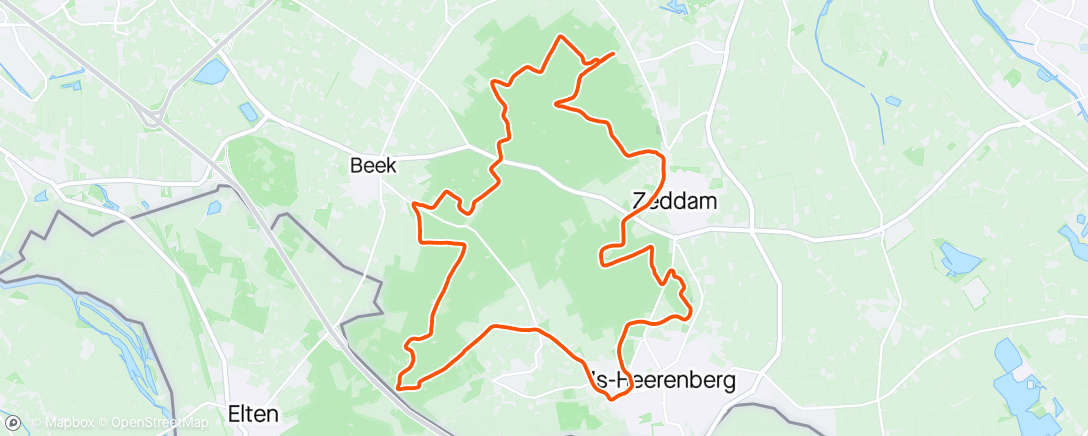 Mappa dell'attività Toppen route #27k trailrunning 🇳🇱 Koningsdag