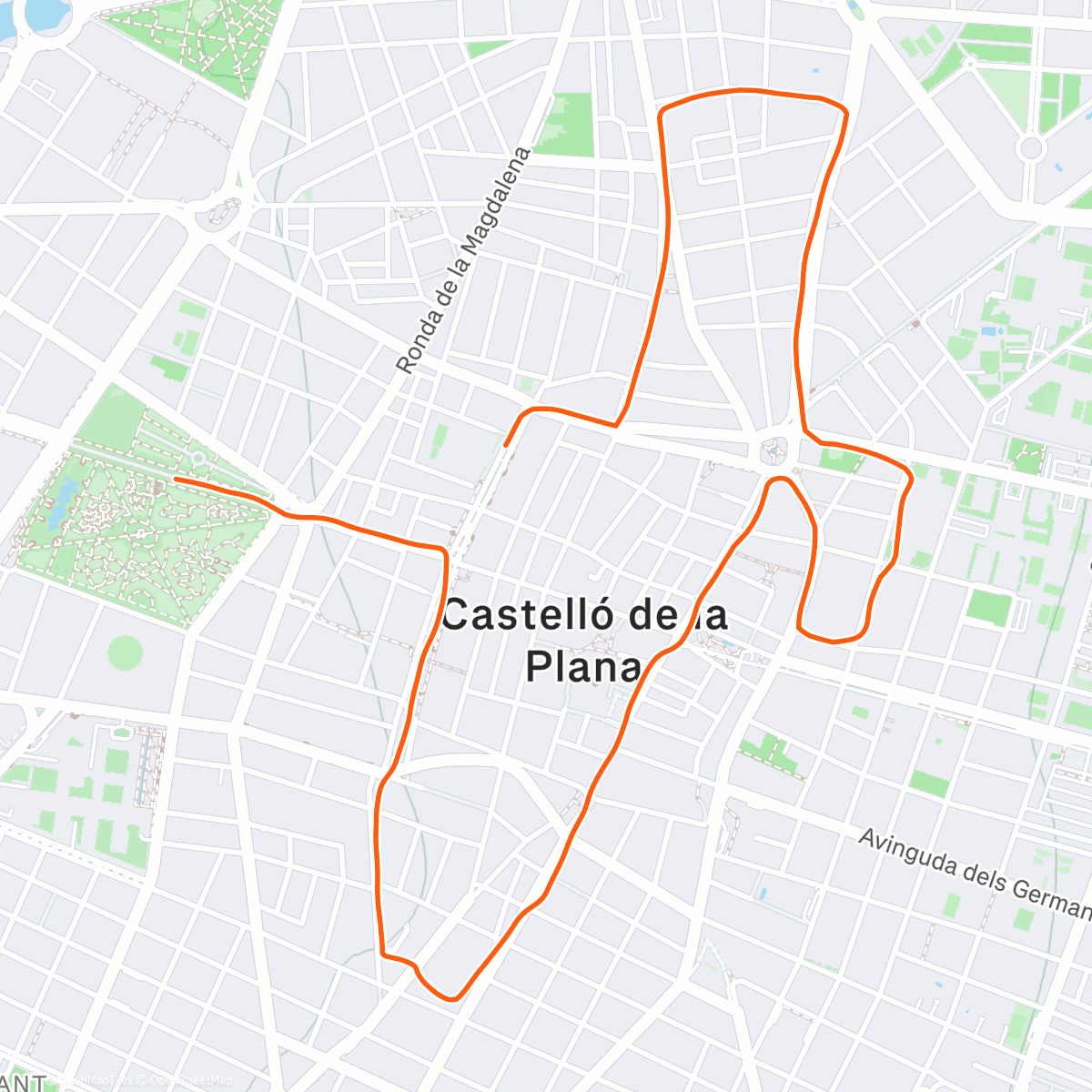 Карта физической активности (San Silvestre 2026)