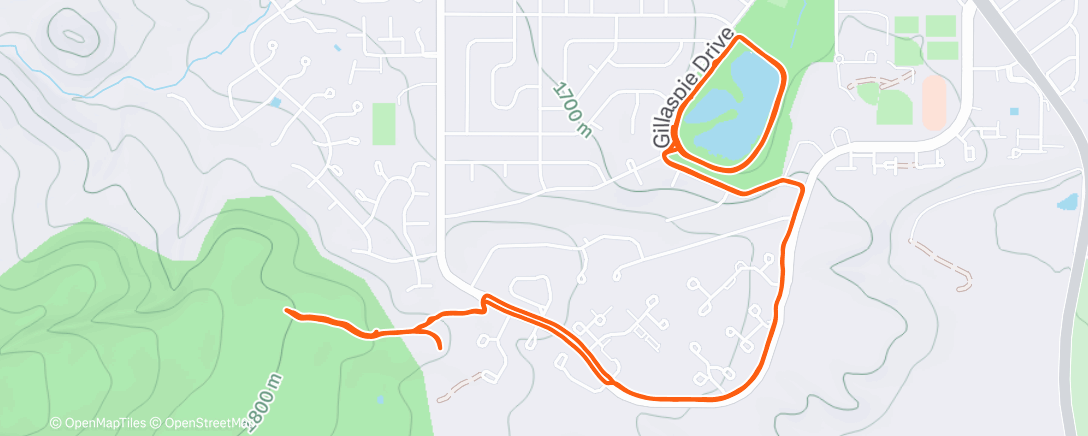 Map of the activity, Coaching TT boulder on shanahan hills