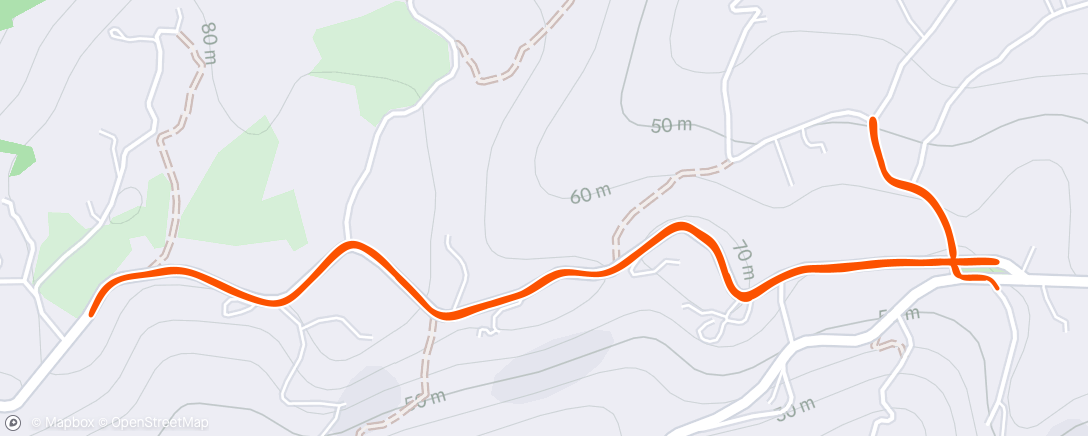 Map of the activity, Corsa mattutina