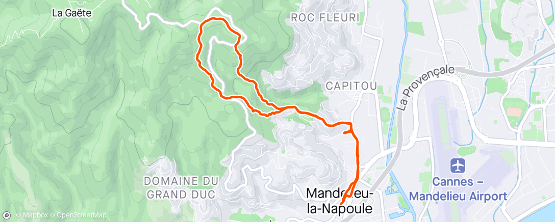 Map of the activity, AM tempo Grand Duc