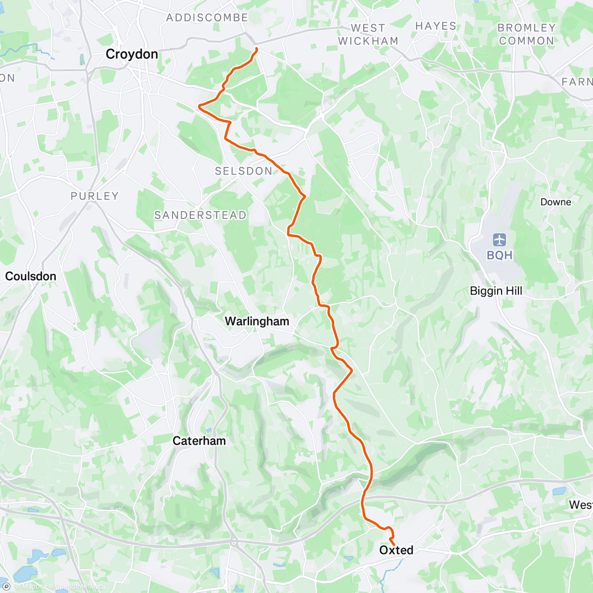 Map of the activity, VGW Bimbling