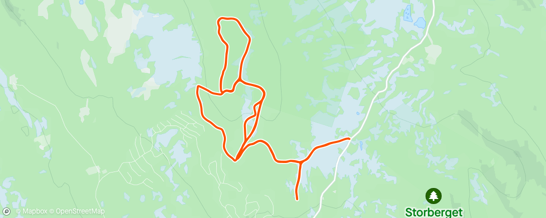 Map of the activity, Granåsrunden 2 ganger (fra Ljørdalsholla) ++