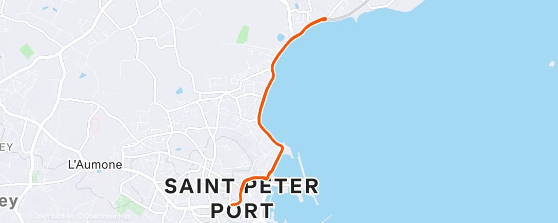 Map of the activity, Lunch Run