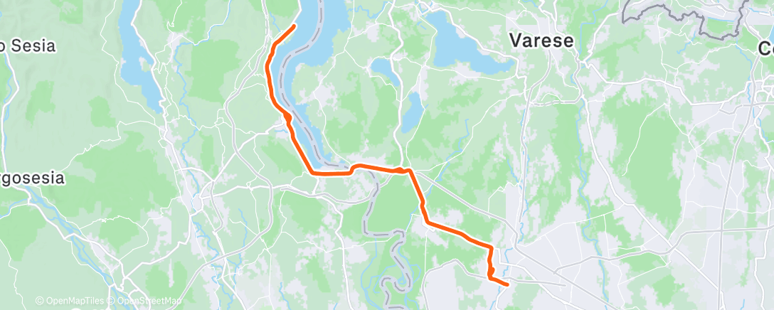 Map of the activity, Morning Ride