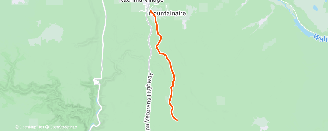 Map of the activity, Morning Run