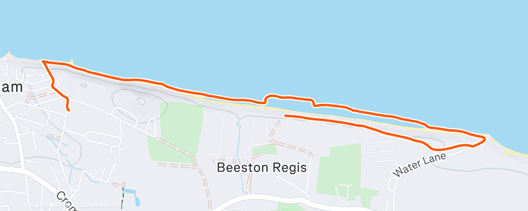 Map of the activity, Afternoon Wander