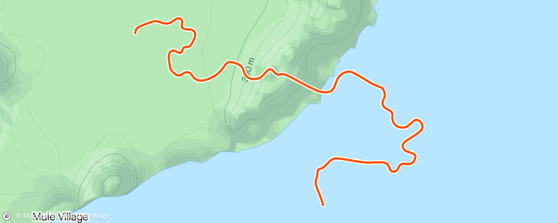 Map of the activity, Zwift - 003. Warm down 15 mins in Watopia