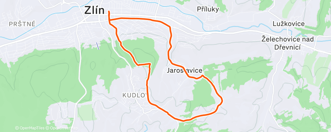 Map of the activity, Procházka s Natálkou 🥰