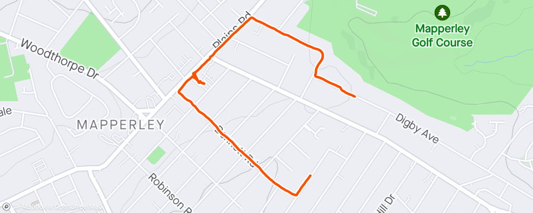 Map of the activity, Evening stroll