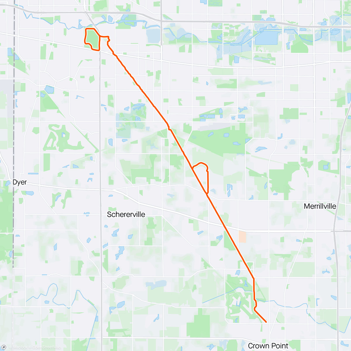 Map of the activity, Solo Ride