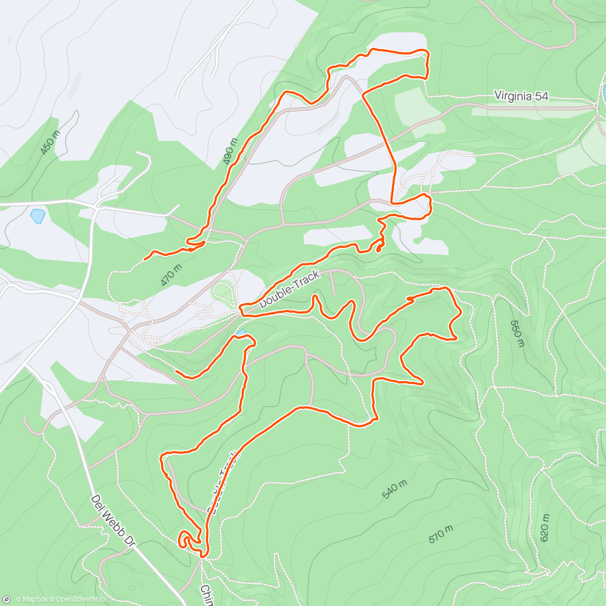 Map of the activity, 🐕 hike