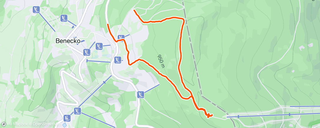 Map of the activity, Afternoon Walk