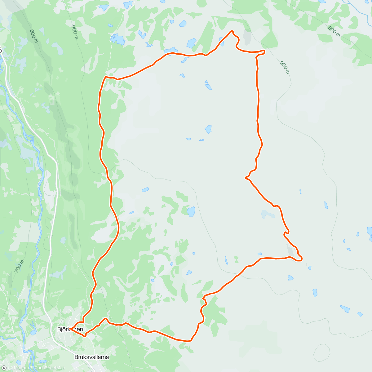 Map of the activity, Vallarfjället ☀️👍