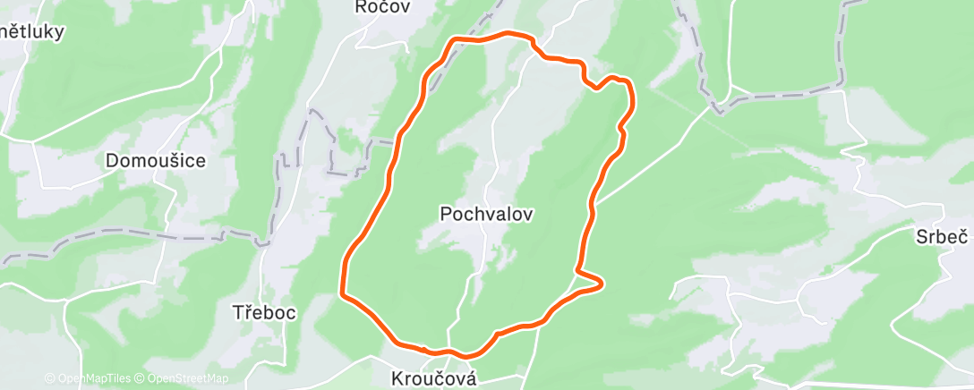 Map of the activity, Dzbanske zimni slunce