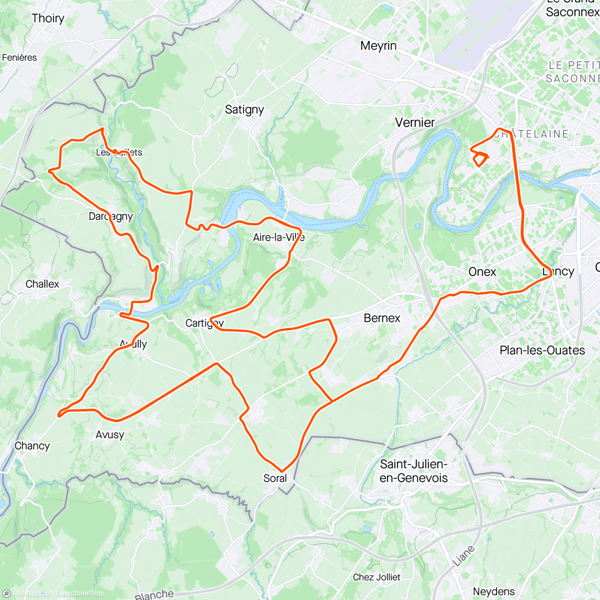 Map of the activity, Tour de Romandie 5
